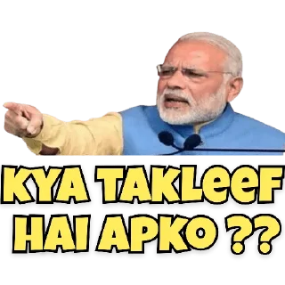 😀 emoji Modi ji Telegram sticker 2 of 15