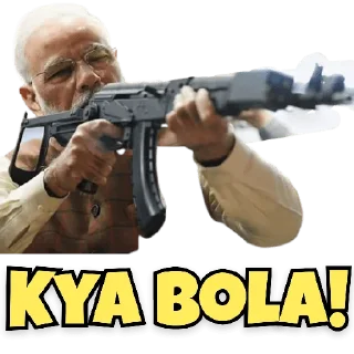 Sticker from Modi ji