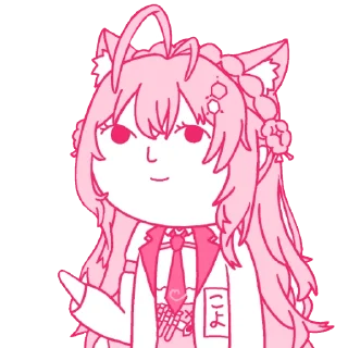 🙂 emoji Hakui Koyori Telegram sticker 19 of 34
