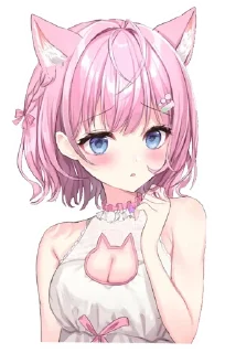 😍 emoji Hakui KOyOri (hololive) @Anak_kucing_stiker Telegram sticker 19 of 45