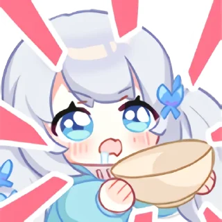 🥣 emoji 雫るる  - ( Pack by @EdwardLiao ) Telegram sticker 10 of 21