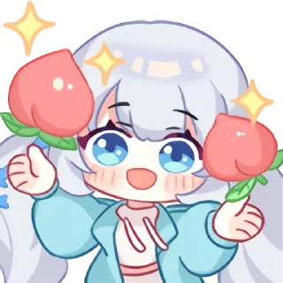 🍑 emoji 雫るる  - ( Pack by @EdwardLiao ) Telegram sticker 8 of 21