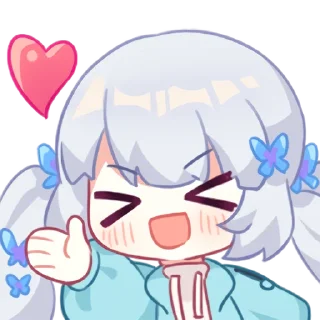 ❤️ emoji 雫るる  - ( Pack by @EdwardLiao ) Telegram sticker 4 of 21