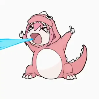 🦖 emoji 𝑷𝒖𝒅𝒅𝒊𝒏𝒈 ❁'sVidPack Telegram sticker 14 of 120