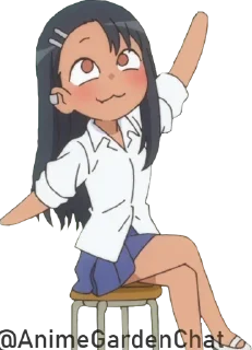 ✋ emoji Don't Toy With Me, Miss Nagatoro @animegardenchat Telegram sticker 12 of 34