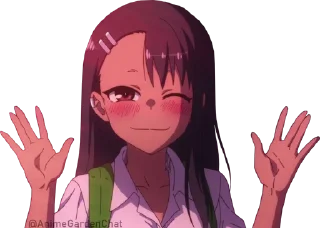 😄 emoji Don't Toy With Me, Miss Nagatoro @animegardenchat Telegram sticker 6 of 34