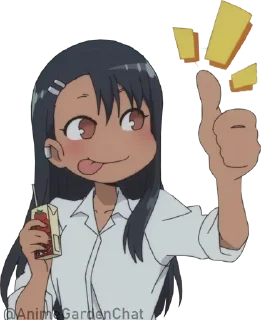 👍 emoji Don't Toy With Me, Miss Nagatoro @animegardenchat Telegram sticker 5 of 34