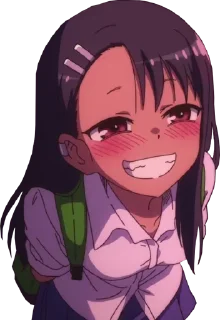 😏 emoji Don't Toy With Me, Miss Nagatoro @animegardenchat Telegram sticker 7 of 34