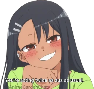 😏 emoji Don't Toy With Me, Miss Nagatoro @animegardenchat Telegram sticker 15 of 34