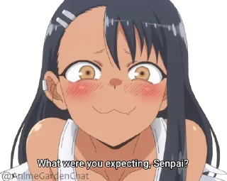 🤨 emoji Don't Toy With Me, Miss Nagatoro @animegardenchat Telegram sticker 16 of 34
