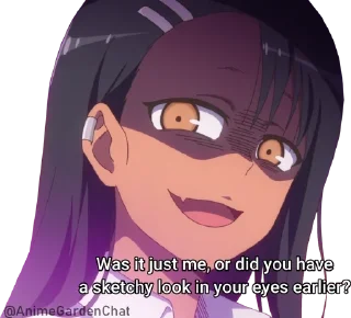 🙂 emoji Don't Toy With Me, Miss Nagatoro @animegardenchat Telegram sticker 8 of 34