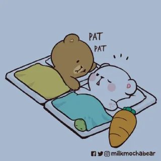 Sticker from milk and mocha