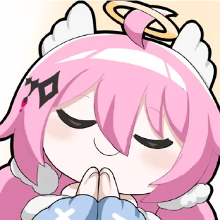 🙏 emoji 桜田ハネ 2nd Anniversary Telegram sticker 19 of 33