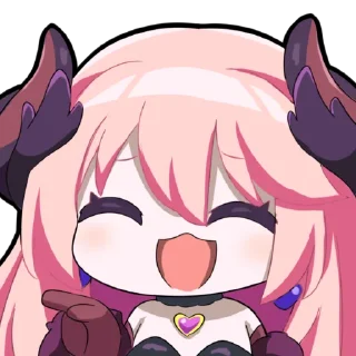 😏 emoji 桜田ハネ 2nd Anniversary Telegram sticker 12 of 33