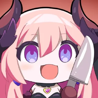 🔪 emoji 桜田ハネ 2nd Anniversary Telegram sticker 6 of 33