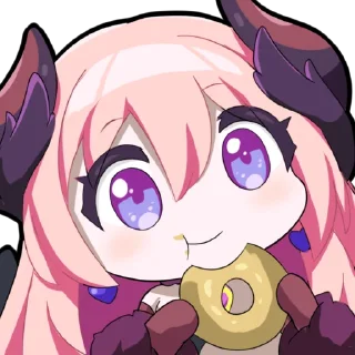🍩 emoji 桜田ハネ 2nd Anniversary Telegram sticker 9 of 33