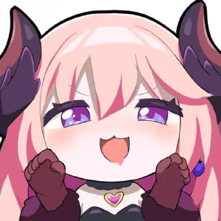 🤗 emoji 桜田ハネ 2nd Anniversary Telegram sticker 16 of 33