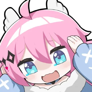 😩 emoji 桜田ハネ 2nd Anniversary Telegram sticker 18 of 33
