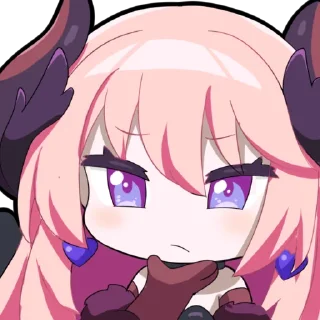 🤔 emoji 桜田ハネ 2nd Anniversary Telegram sticker 8 of 33