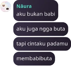 Sticker from punya gladhie's bukan naura lagi, paham!