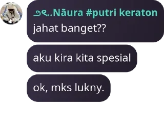👩‍❤️‍👨 emoji punya gladhie's bukan naura lagi, paham! Telegram sticker 16 of 56