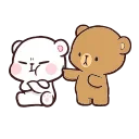 😒 emoji Milk & Mocha ✨ @stickersbag ✨ Telegram sticker 11 of 50