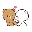 😘 emoji Milk & Mocha ✨ @stickersbag ✨ Telegram sticker 17 of 50