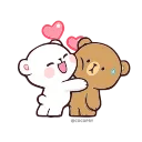 🥰 emoji Milk & Mocha ✨ @stickersbag ✨ Telegram sticker 5 of 50