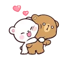 🤗 emoji Milk & Mocha ✨ @stickersbag ✨ Telegram sticker 12 of 50