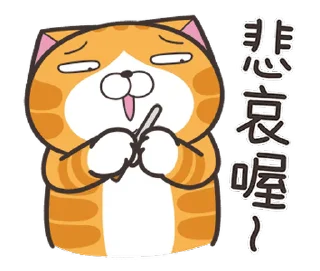 🤭 emoji 白爛貓☆快起笑☆ @moe_sticker_bot Telegram sticker 17 of 24