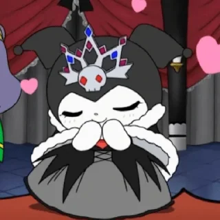 😀 emoji kuromi Telegram sticker 19 of 29