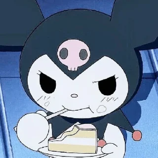 😀 emoji kuromi Telegram sticker 7 of 29