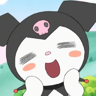 😀 emoji kuromi Telegram sticker 23 of 29