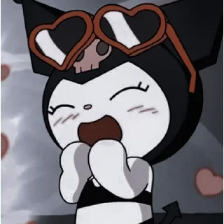 😀 emoji kuromi Telegram sticker 18 of 29
