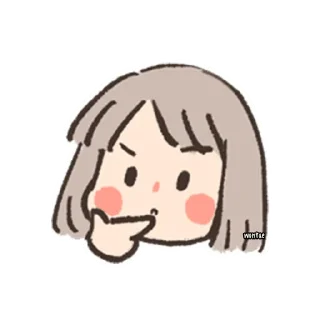 🤨 emoji ghorl | @phstickerpackganern Telegram sticker 8 of 75