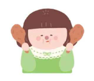 🍗 emoji ghorl | @phstickerpackganern Telegram sticker 18 of 75
