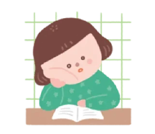 😓 emoji ghorl | @phstickerpackganern Telegram sticker 20 of 75