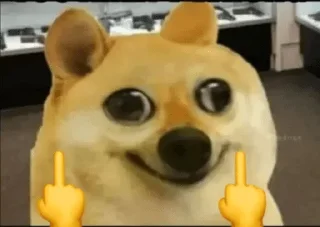 🤣 emoji Doge Telegram sticker 8 of 111