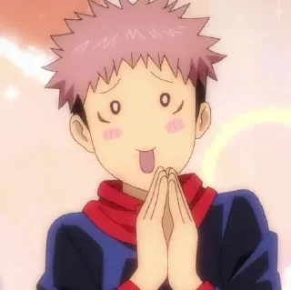 😍 emoji Itadori Yuuji Telegram sticker 15 of 16