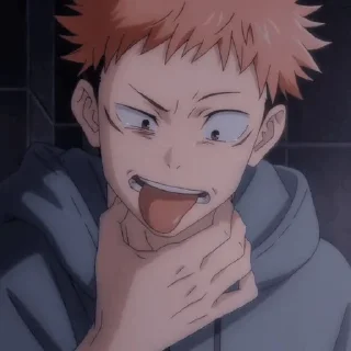 🤮 emoji Itadori Yuuji Telegram sticker 9 of 16