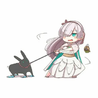 💧 emoji Anastasia Nikolaevna Romanova [InariChuu] Telegram sticker 11 of 30