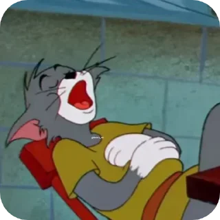 😴 emoji Tom and Jerry Stickers @MyanmarStickersCh Telegram sticker 14 of 115