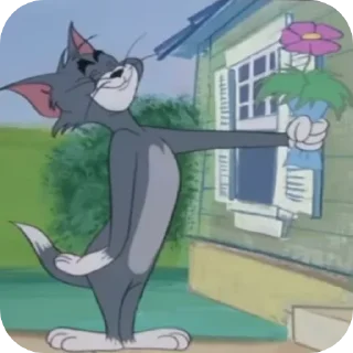 🌹 emoji Tom and Jerry Stickers @MyanmarStickersCh Telegram sticker 20 of 115