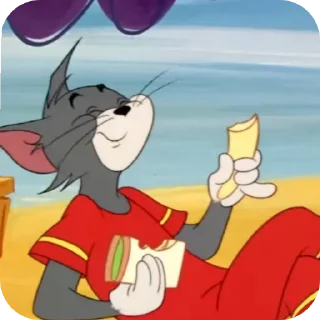 🤤 emoji Tom and Jerry Stickers @MyanmarStickersCh Telegram sticker 17 of 115