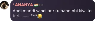 Sticker from ❛ 𝗔𝗡𝗔𝗡𝗬𝗔 🇮🇳™s kang pack