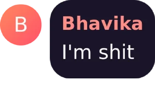 Sticker from Bhavika's Gandu Sticker Pack