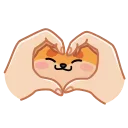 ❤️ emoji Bhavika's Animal Sticker Pack Telegram sticker 5 of 35