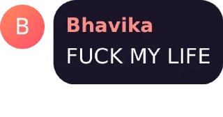 Sticker from Bhavika's Gandu Sticker Pack