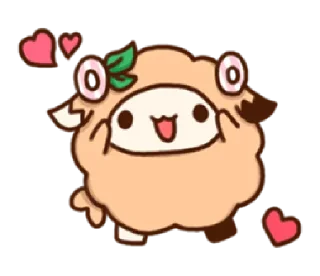 Sticker from puff sheep | @cutestickers4you