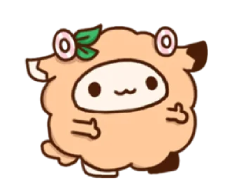 Sticker from puff sheep | @cutestickers4you